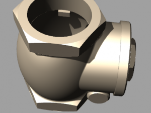 check valve din-pn20 3D Model