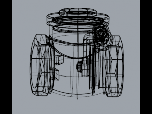 check valve din-pn20 3D Модель