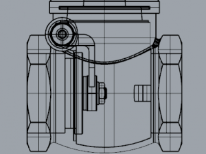 check valve din-pn20 3D Модель