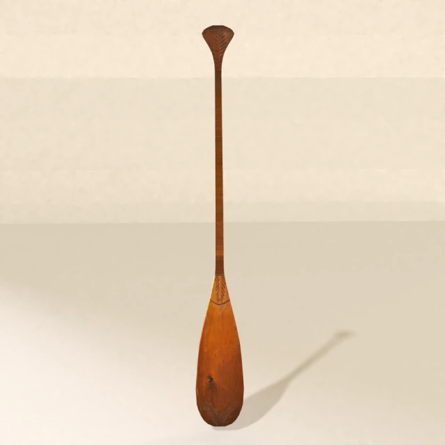 canoe paddle 3D Model .c4d .max .obj .3ds .fbx .stl .blend 