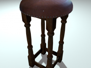 stool or chair 3D Model