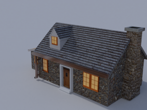house dormer bungerlow 3D 모델