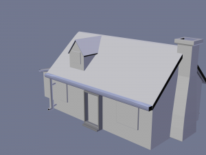 house dormer bungerlow 3D 모델