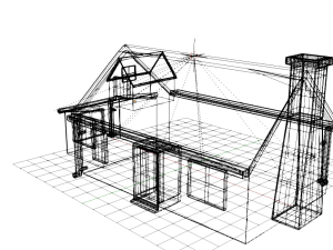 house dormer bungerlow 3D 모델
