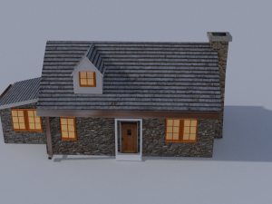 house dormer bungerlow 3D 모델