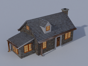 house dormer bungerlow 3D 모델