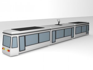 low poly metro 3D Model