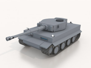 wwi low poly tanks 3D Model