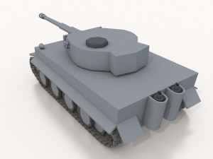 wwi low poly tanks 3D Model