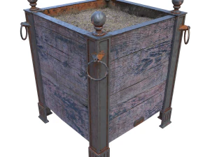 一个古老的花园 3D 模型