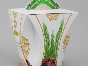 dates packaging Model 3D