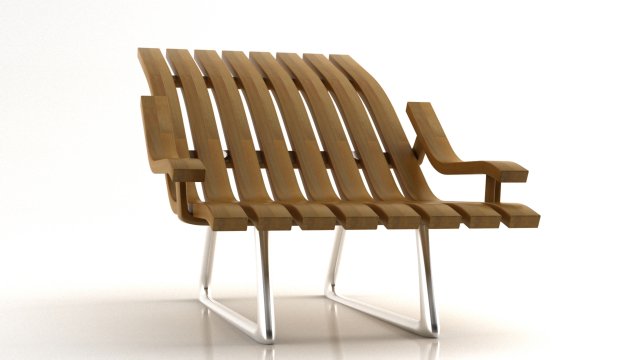 wood chair 3D Модель .c4d .max .obj .3ds .fbx .stl .blend 