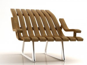 wood chair 3Dモデル