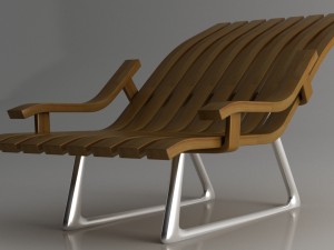 wood chair 3D Модель