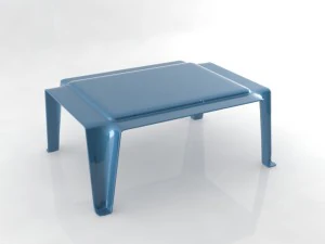 간단한 의자 차 커피 테이블 3D 모델