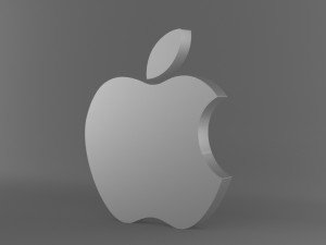 apple logo 3D 모델