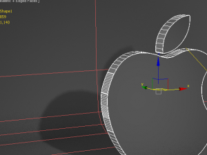 apple logo 3D 모델