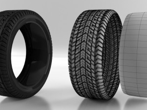 car tire 3D-Modell