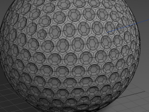 golf ball Modello 3D