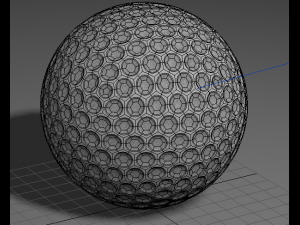 golf ball Modello 3D