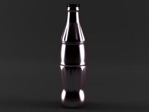 coca cola bottle low poly 3D Model
