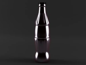 coca cola bottle low poly 3D Model
