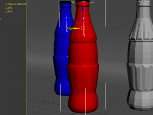 coca cola bottle low poly 3D Model