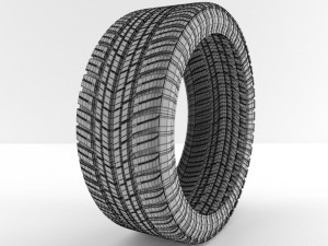 car tire tyre 3D Model