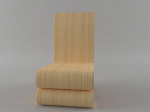 simple wood chair 3D Модель