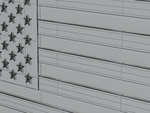9 flags collection 3Dモデル