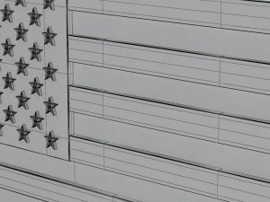 9 flags collection 3D Model