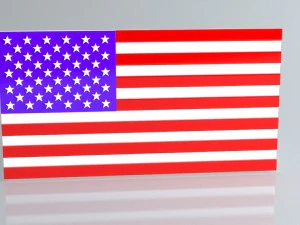 9 flags collection 3D Model