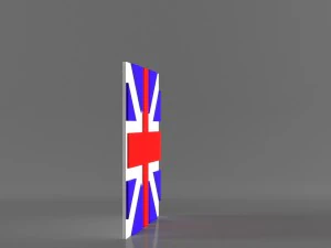 9 flags collection 3D Model