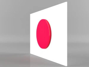 9 flags collection 3D Model