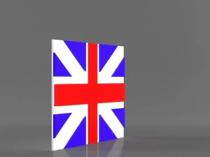 9 flags collection 3D Model