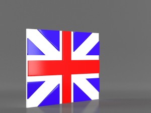 9 flags collection 3Dモデル