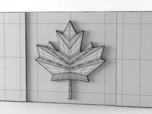 9 flags collection 3D Model