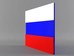 9 flags collection 3D Model