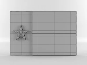 9 flags collection 3D Model