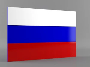 9 flags collection 3D Model