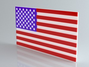 9 flags collection 3Dモデル