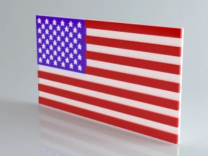 9 flags collection 3D Model
