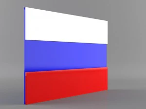 9 flags collection 3D Model