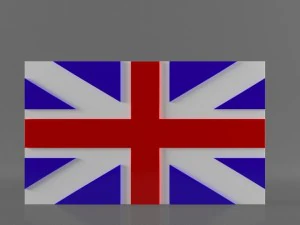 9 flags collection 3D Model