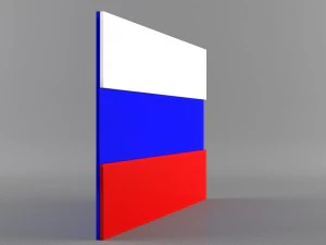 9 flags collection 3D Model