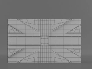 9 flags collection 3D Model