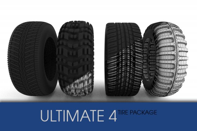 tire pack ultimate 4 s Modelo 3D .c4d .max .obj .3ds .fbx .stl .blend 