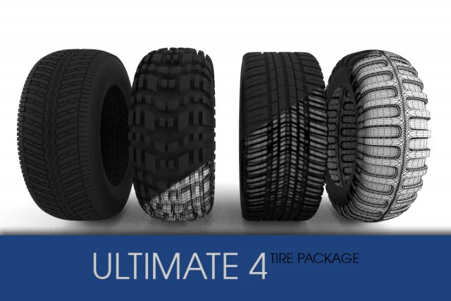 tire pack ultimate 4 s 3D Model .c4d .max .obj .3ds .fbx .stl .blend 