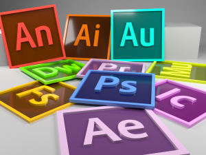 adobe icon and logo pack 01 low-poly s Modèle 3D