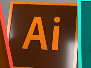 adobe icon and logo pack 01 low-poly s Modèle 3D